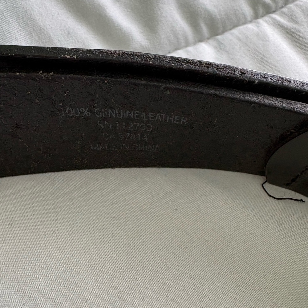 True Religion Black Leather Belt - Picture 5 of 6